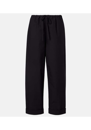 The Row Delano cotton straight pants