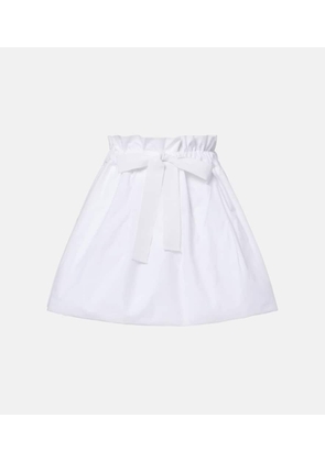 Patou Gathered cotton miniskirt