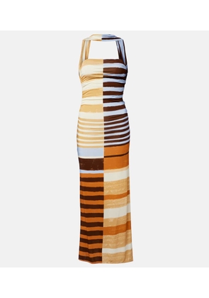 Cala de la Cruz Ornella striped midi dress
