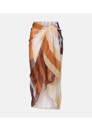 Cala de la Cruz Luana striped beach cover-up