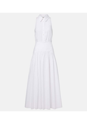 Staud Romy cotton poplin midi dress