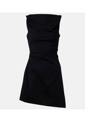 Staud Callie asymmetric cotton minidress