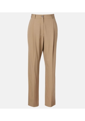 The Row Gianni wool straight pants