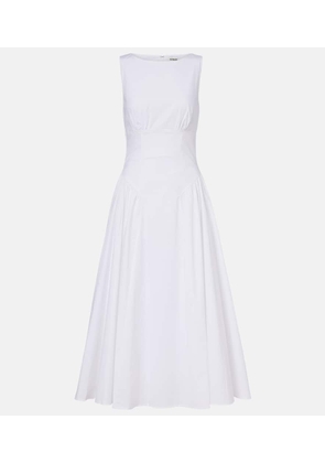 Staud Gwen cotton poplin midi dress