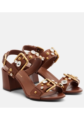 Dolce&Gabbana Keira embellished leather sandals