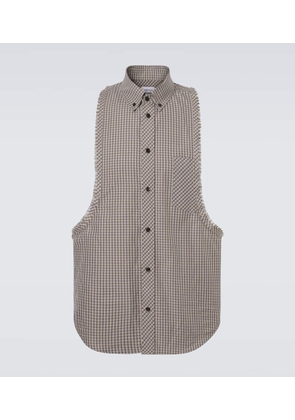 Versace Checked cotton shirt