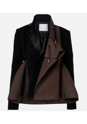 Sacai Paneled blouson jacket