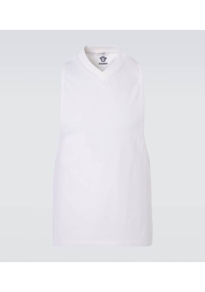 Versace Cotton-blend jersey tank top