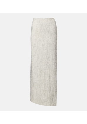 The Row Linen and silk maxi skirt