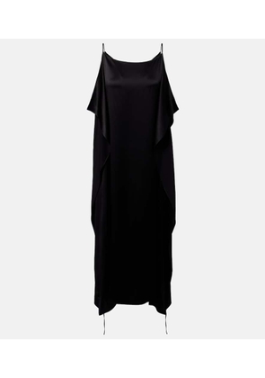 The Row Kylo ruffled silk midi dress