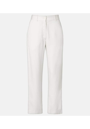 The Row Cotton cropped straight pants