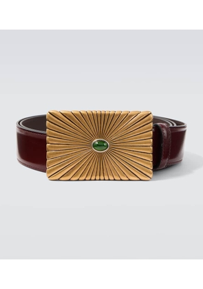 Versace Embellished leather belt