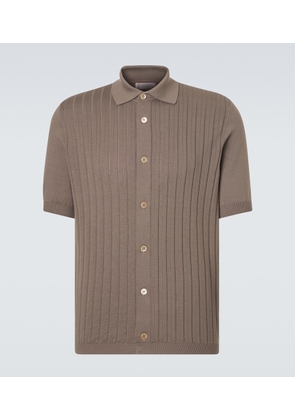 Brunello Cucinelli Ribbed-knit cotton cardigan