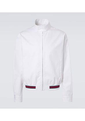 Gucci Web Stripe cotton twill jacket