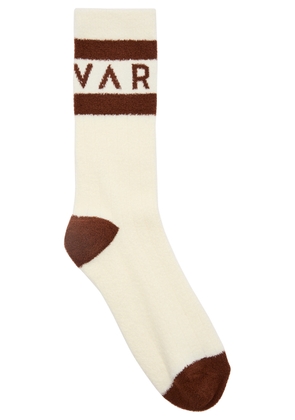 Varley Spencer Logo Terry Socks - White - S/M (UK10-12 / M)