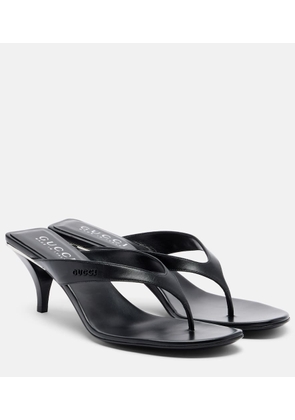 Gucci Vittoria leather thong sandals