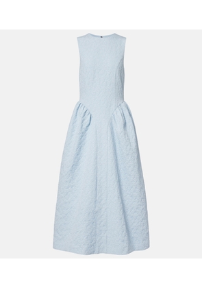 Rotate Jacquard midi dress