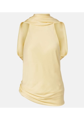 Simkhai Samira caped satin top