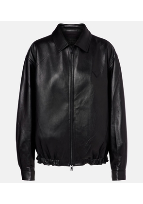 Prada Leather blouson jacket
