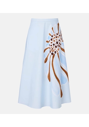 Dorothee Schumacher Floral cotton-blend midi skirt