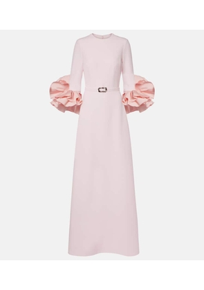 Safiyaa Belen ruffled crepe gown