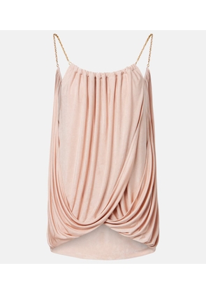 Xu Zhi Chain-detail draped top