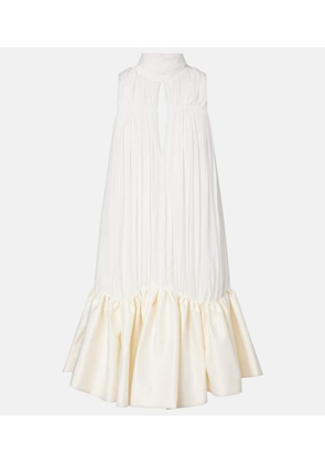 Rotate Bridal tie-neck draped minidress