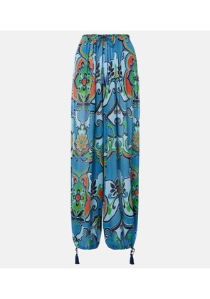 Etro Printed wide-leg pants