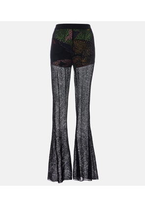Etro Cotton lace flared pants