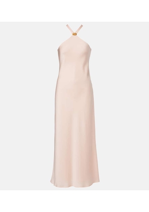Max Mara Ghiotto embellished satin slip dress