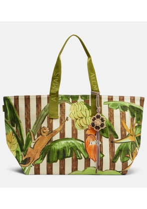 Alemais Toucan Tango Large canvas tote bag