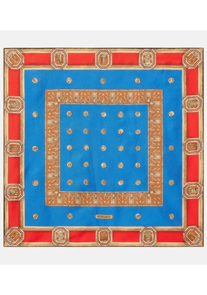 Versace Printed silk twill scarf