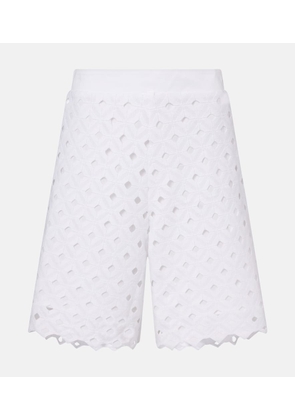 Max Mara Uguale broderie anglaise Bermuda shorts