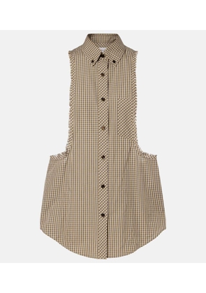 Versace Checked cotton shirt