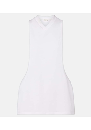 Versace Cotton-blend jersey tank top
