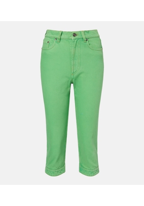 Versace High-rise capri jeans