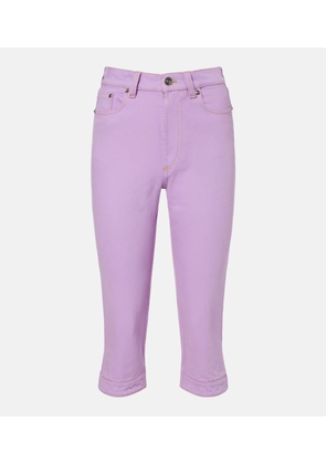 Versace High-rise capri jeans