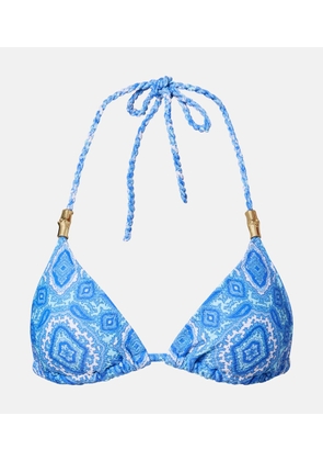 Heidi Klein Mykonos printed bikini top