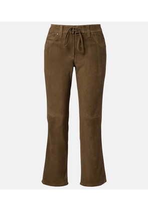 Isabel Marant Suede straight-leg pants