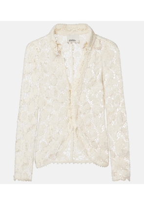 Isabel Marant Cotton and silk crochet top