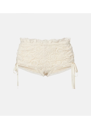 Isabel Marant Yeliz crochet cotton micro shorts