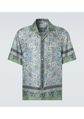 Etro Paisley silk twill shirt