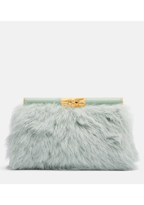Dolce&Gabbana Marlene Small shearling shoulder bag