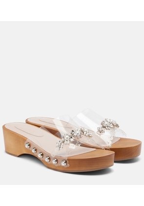 Simone Rocha Embellished PVC clogs