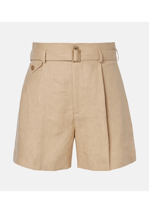 Ralph Lauren Collection Belted linen shorts
