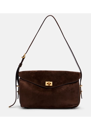 Balenciaga Le 7 suede shoulder bag