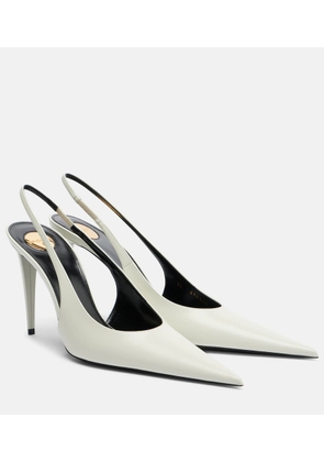 Saint Laurent Guermantes patent leather slingback pumps
