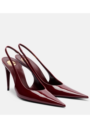 Saint Laurent Guermantes 95 leather slingback pumps