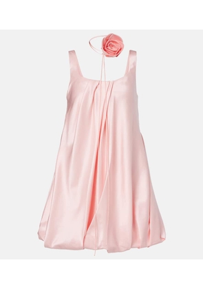 Leo Lin Suki cotton and silk satin minidress