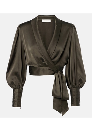 Zimmermann Silk wrap top
